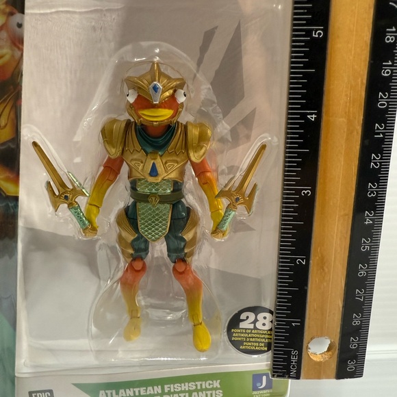 Fortnite Atlantean Fishstick Jazwares Solo Mode 4" Action Figure Series 17 #162 - Picture 3 of 5